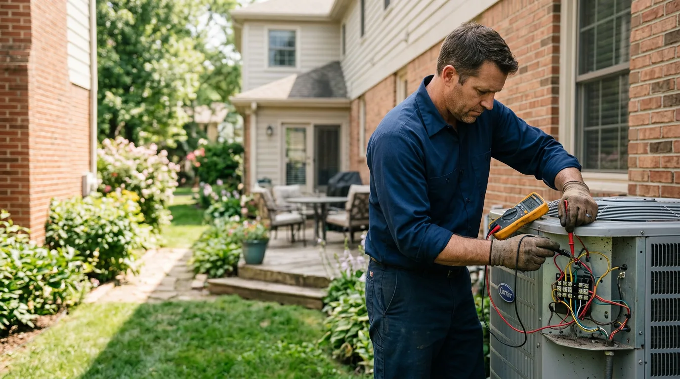 HVAC technician working near Hineston, LA